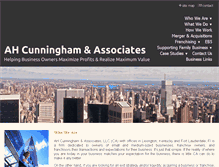 Tablet Screenshot of ahcunningham.com